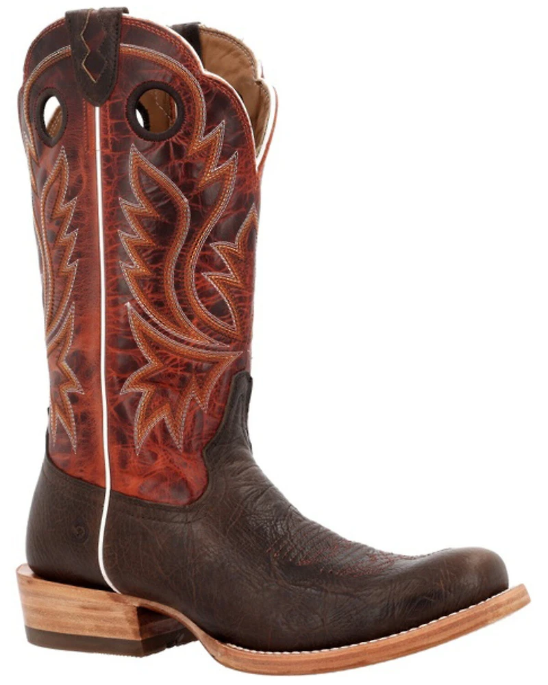 Durango Men's PRCA Collection Shrunken Bullhide Western Boots - Square Toe