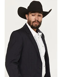 Panhandle Men's Tonal Plaid Print Slim Sportcoat