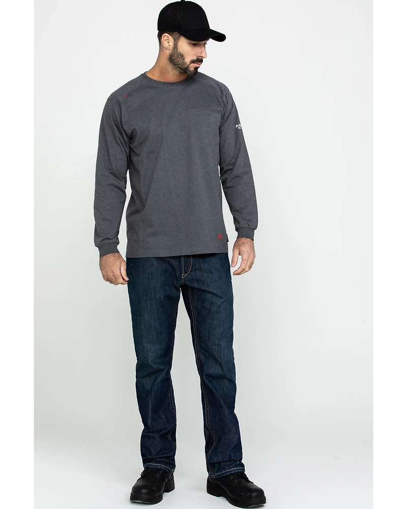 Ariat Men's FR Air Crew Long Sleeve Work Shirt
