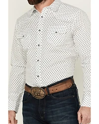 Gibson Men's Polka Geo Print Long Sleeve Snap Western Shirt