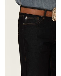 Hooey by Rock & Roll Denim Men's Dark Wash Double Barrel Relaxed Stackable Bootcut Jeans