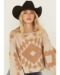 Ariat Women's Southwestern Print Sweater Poncho