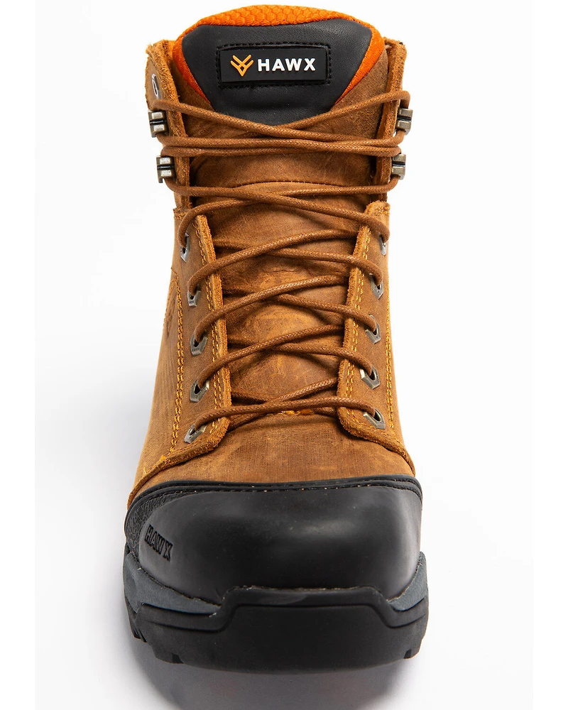 Hawx Men's 6" Lace-To-Toe Hiker Boots - Round Toe