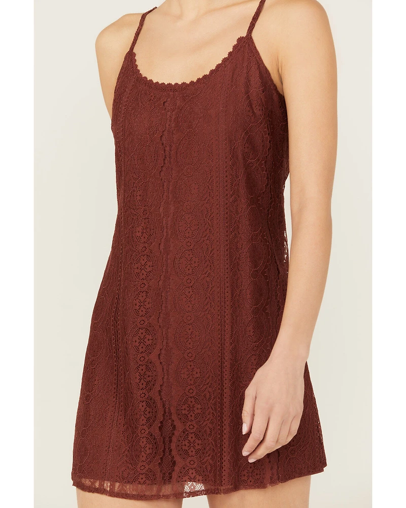 Shyanne Women's Lace Slip Mini Dress
