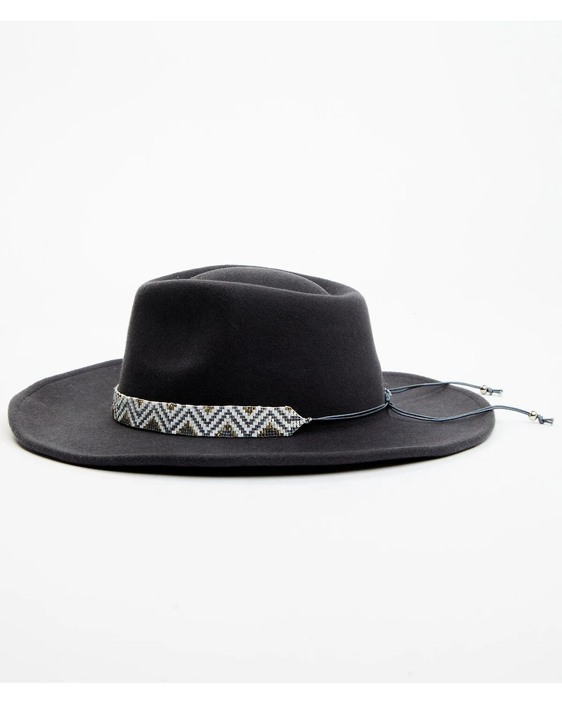 Nikki Beach Women's Skye Beaded Band Western Fashion Hat