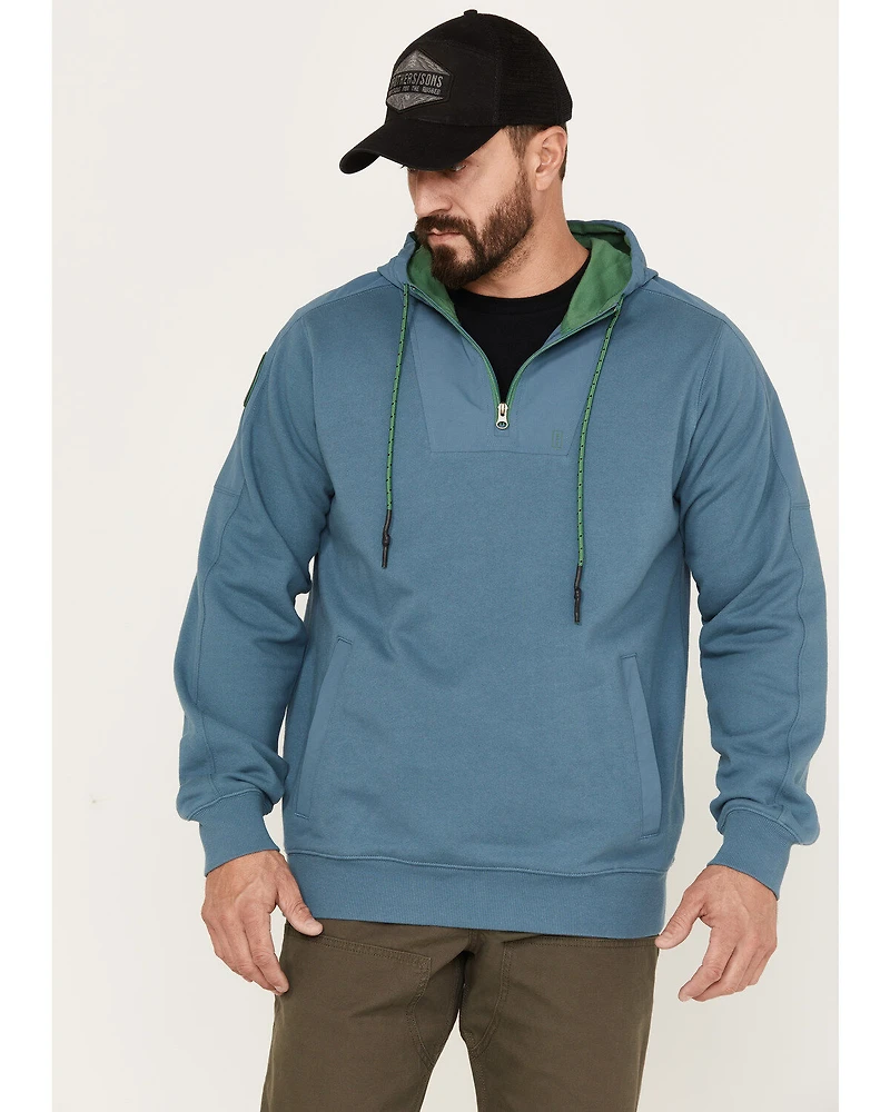 Brothers and Sons Men's French Terry Anorak 1/4 Zip Hooded Pullover