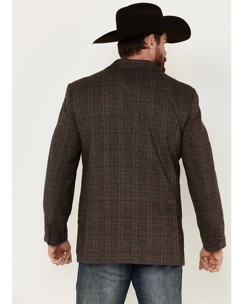 Rock & Roll Denim Men's Plaid Print Modern Fit Sportcoat