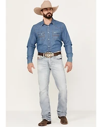 RANK 45® Men's Ringo Light Wash Stackable Straight Performance Stretch Denim Jeans