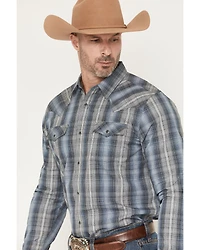Cody James Men's Wild Creek Plaid Print Long Sleeve Snap Western Shirt