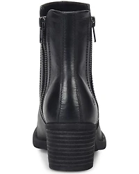 Born Women's Rigby Double Zipper Booties - Round Toe