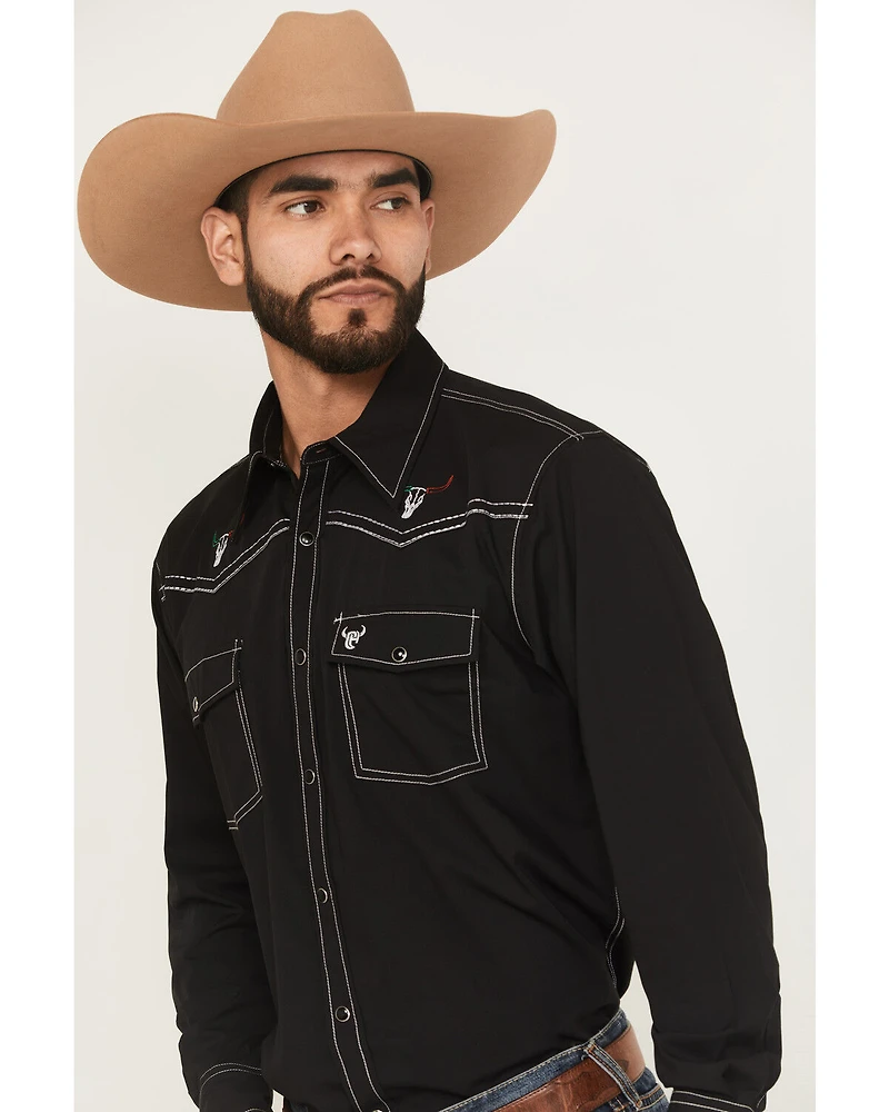 Cowboy Hardware Men's Boot Barn Exclusive Hecho En Mexico Long Sleeve Snap Stretch Western Shirt