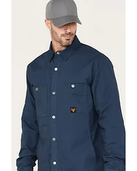 Hawx Men's Weathered Ripstop Snap Shirt Jacket - Big & Tall