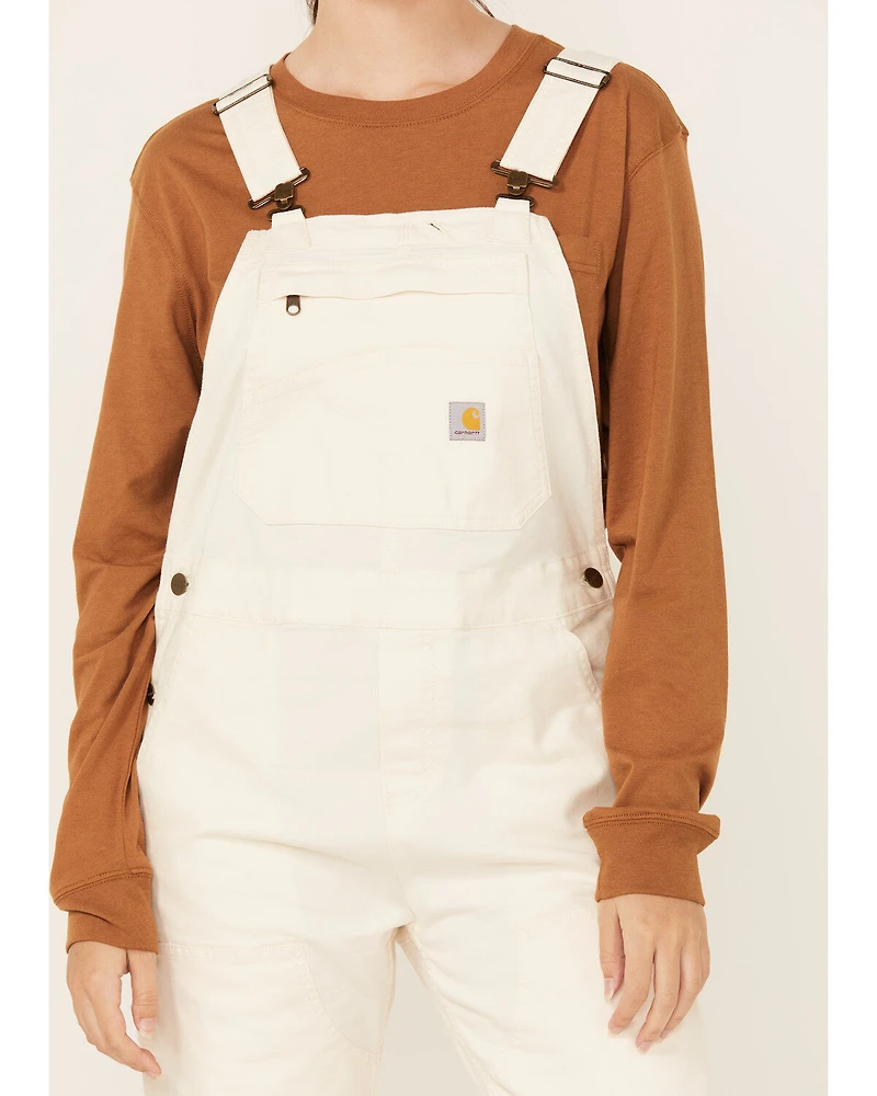 Carhartt Women's Rugged Flex® Loose Fit Canvas Bib Overalls