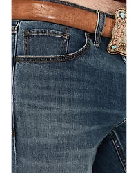 RANK 45® Men's Roadrunner Wash Ambush Slim Straight Stretch Denim Jeans - Tall