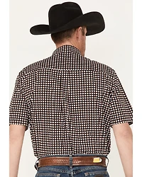 RANK 45® Men's Bruiser Geo Print Button-Down Western Shirt