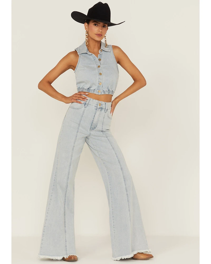 Show Me Your Mumu Women's Ashbury Wide Leg Jeans
