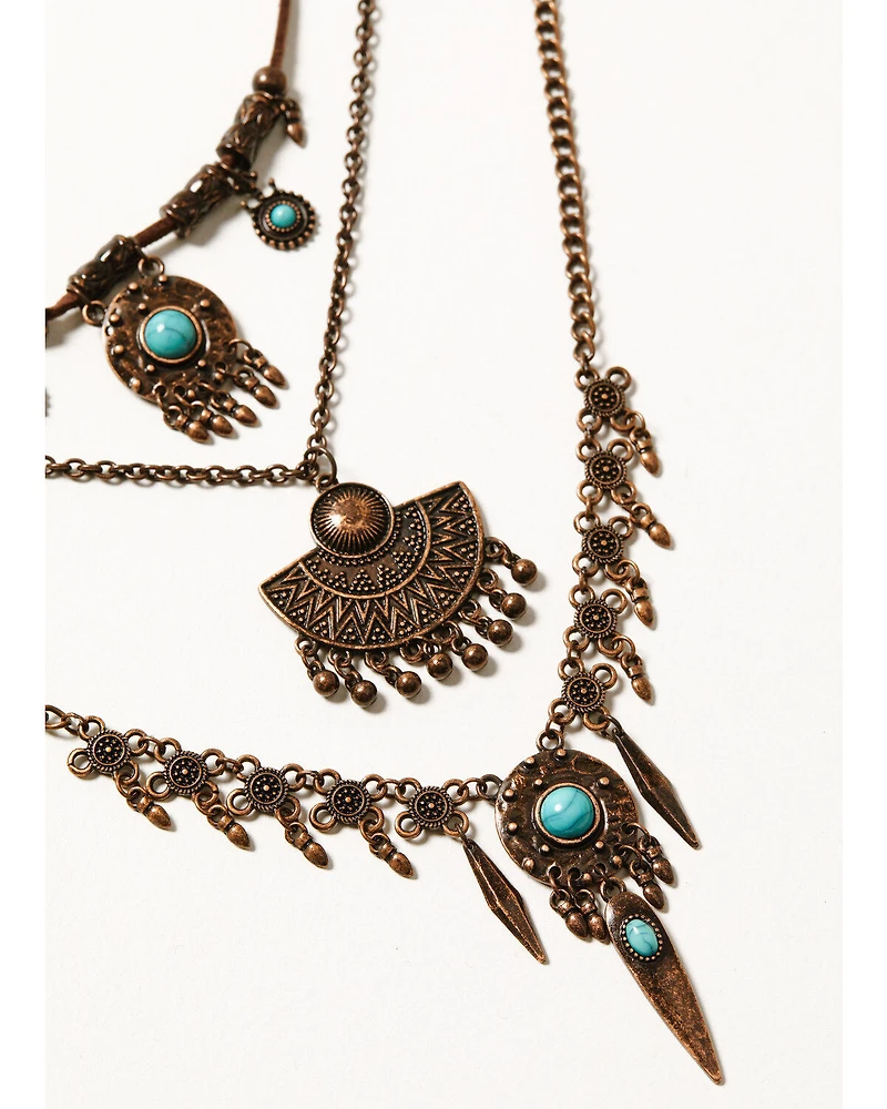 Shyanne Women's Mystic Skies Charm Layered Necklace