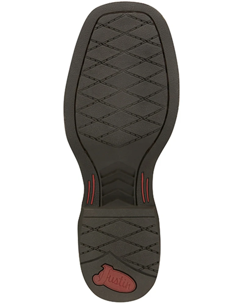Justin Boys' Bowline Junior Western Boots - Broad Square Toe