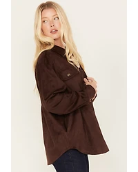 Cleo + Wolf Women's Faux Suede Shacket