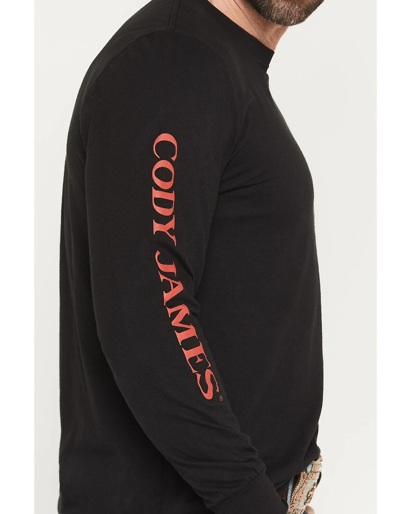 Cody James Men's Americana Logo Long Sleeve Graphic T-Shirt