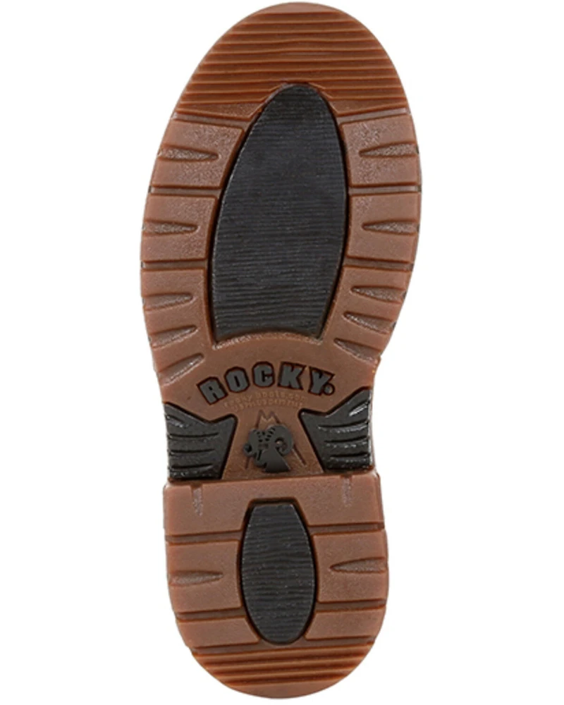 Rocky Boys' Original Ride FLX Waterproof Western Boots - Round Toe