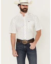 Ariat Men's Grant Geo Print Short Sleeve Button-Down Western Shirt