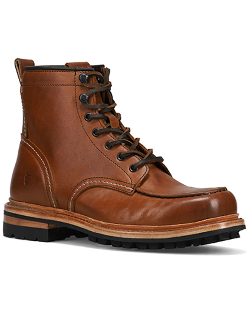 Frye Men's Hudson Lace-Up Work Boots - Round Toe