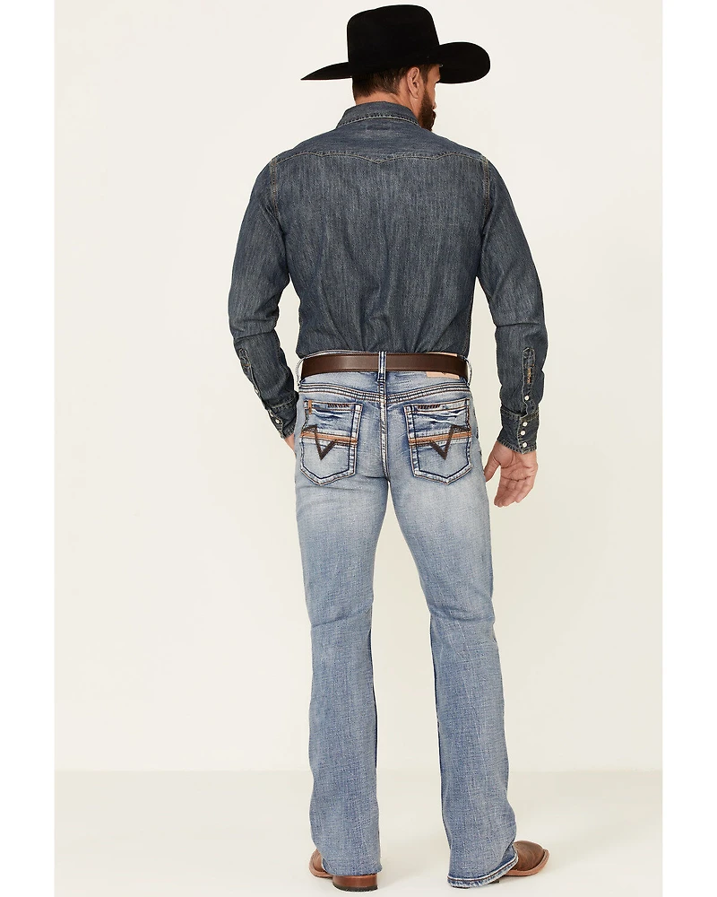 Cody James Core Men's Holt Wash Wyatt Slim Bootcut Stretch Denim Jeans