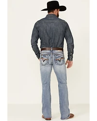 Cody James Core Men's Holt Wash Wyatt Slim Bootcut Stretch Denim Jeans