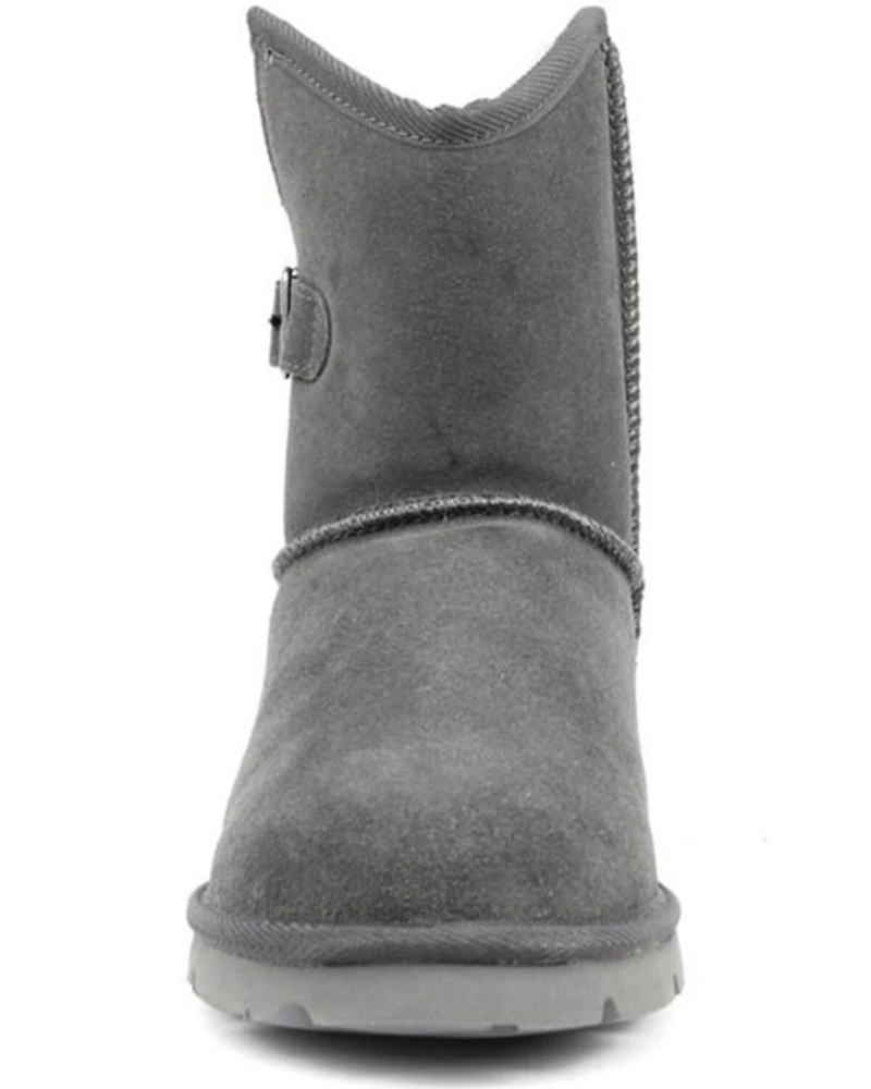 Superlamb Women's Argali Buckle Casual Pull On Boots - Round Toe