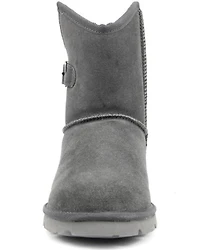 Superlamb Women's Argali Buckle Casual Pull On Boots - Round Toe