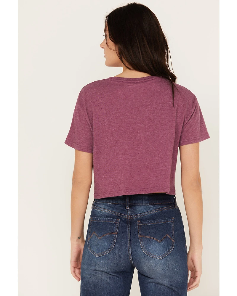 Wrangler Women's Trippy Boxy Cropped Graphic Tee