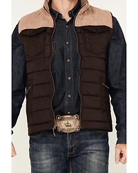 Hooey Men's Colorblock Packable Puffer Vest
