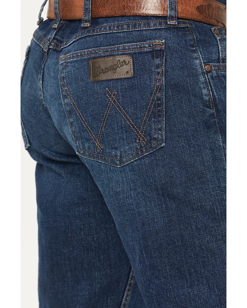 Wrangler X Cody Johnson Men's 02MWX Moonlight Dark Wash Slim Bootcut Stretch Denim Jeans