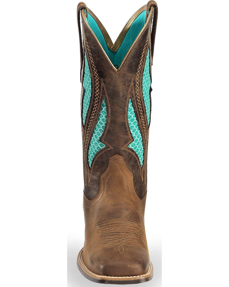 Ariat Women's VentTEK Ultra Quickdraw Western Performance Boots - Broad Square Toe