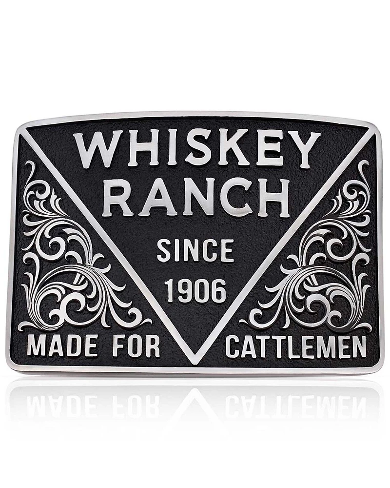 Montana Silversmiths Men's 1906 Cattleman Whiskey Ranch Belt Buckle