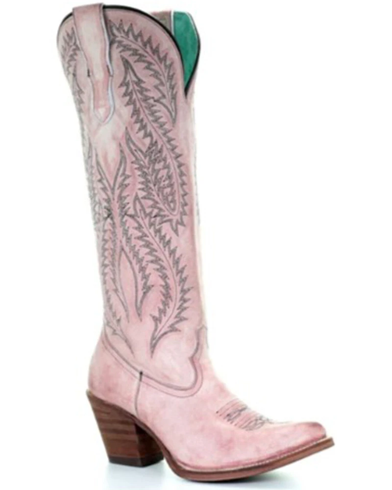 Corral Women's Embroidered Tall Western Boots - Round Toe