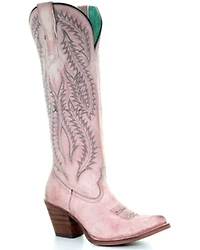 Corral Women's Embroidered Tall Western Boots - Round Toe