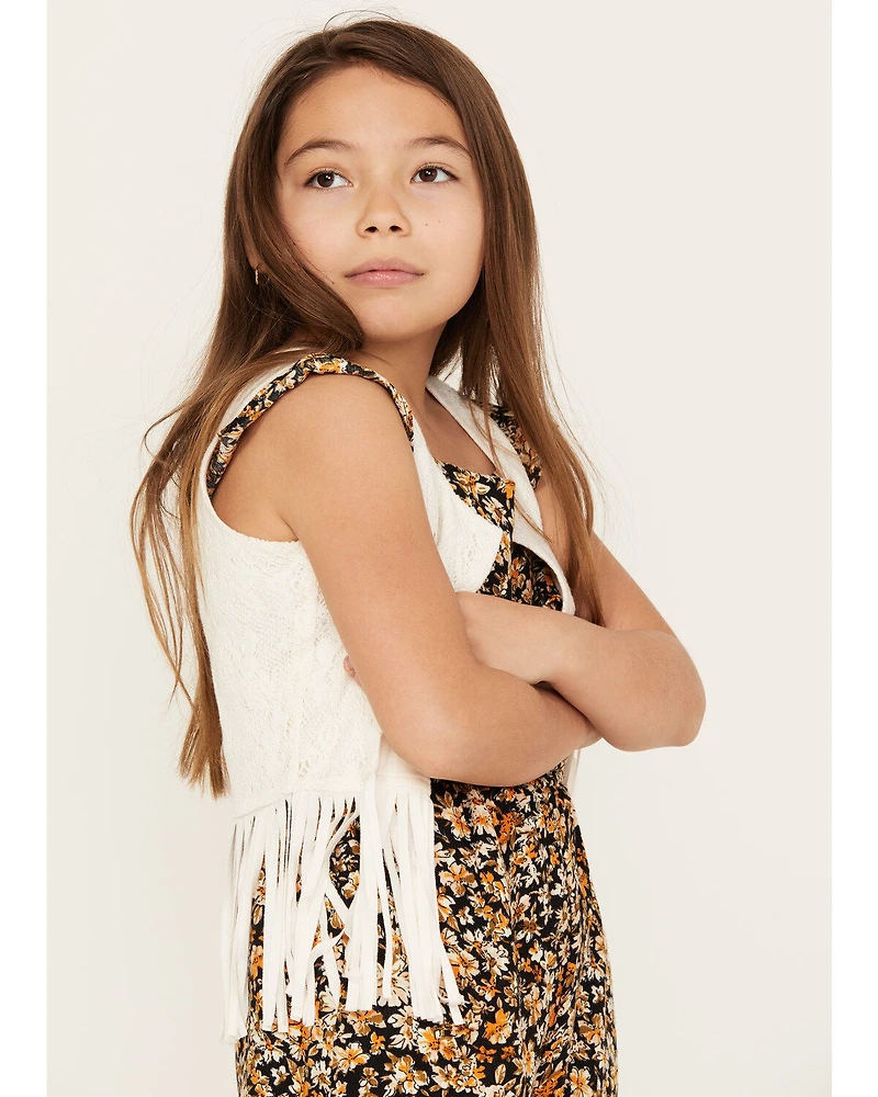 Shyanne Girls' Fringe Lace Vest