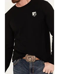 RANK 45® Men's Bedford American Flag Long Sleeve Graphic T-Shirt
