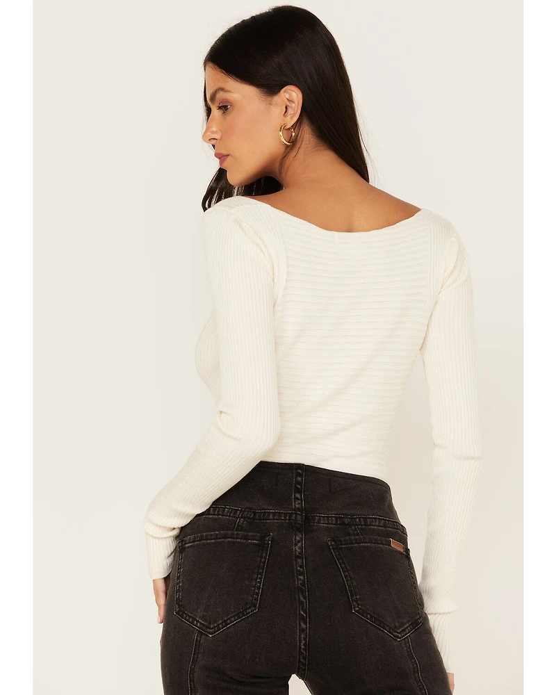 Shyanne Women's Ribbed Sweater Top