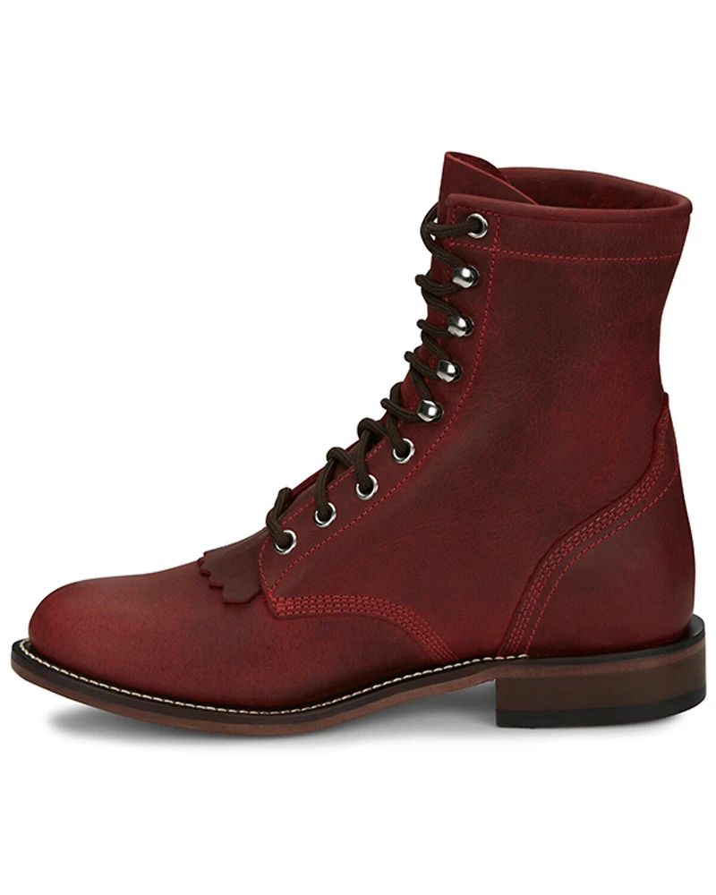 Justin Women's McKean Lace-Up Boots - Round Toe