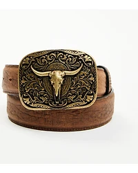 Cody James Men's Long Horn Buckle Belt
