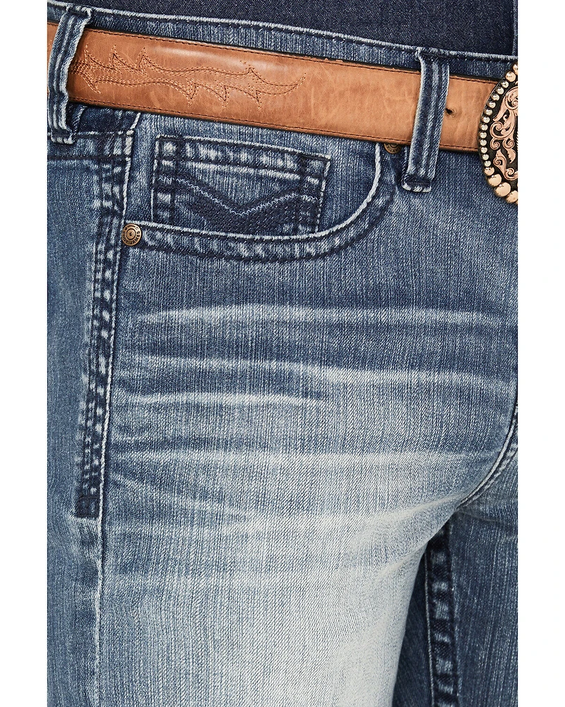 Cody James Men's Oregon Wash Wyatt Slim Bootcut Stretch Denim Jeans