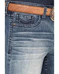 Cody James Men's Oregon Wash Wyatt Slim Bootcut Stretch Denim Jeans