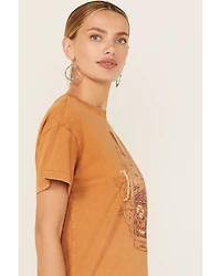 Cleo + Wolf Women's Whiskey Me Away Short Sleeve Graphic Tee