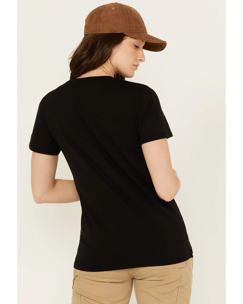 Carhartt Women's Relaxed Fit Lightweight Short Sleeve V Neck T-Shirt