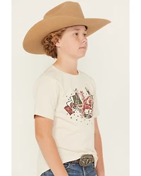 Sable Sky Boys' Mexico Flag Short Sleeve Graphic T-Shirt