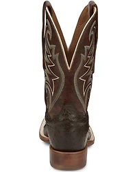 Tony Lama Men's Sienna Exotic Full-Quill Ostrich Western Boots - Broad Square Toe