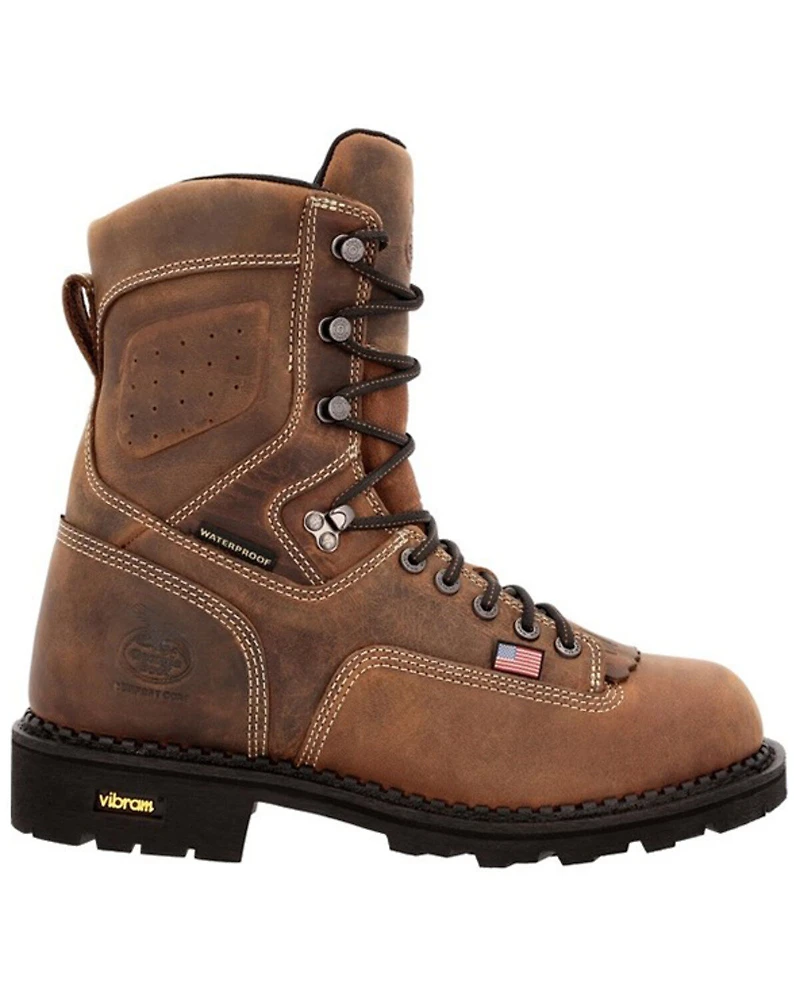 Georgia Boot Men's USA Logger Waterproof Work Boots - Soft Toe